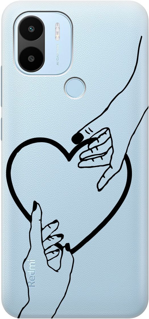 

Чехол на Xiaomi Redmi A1+ с 3D принтом "Hands" прозрачный, Прозрачный;черный, 158136
