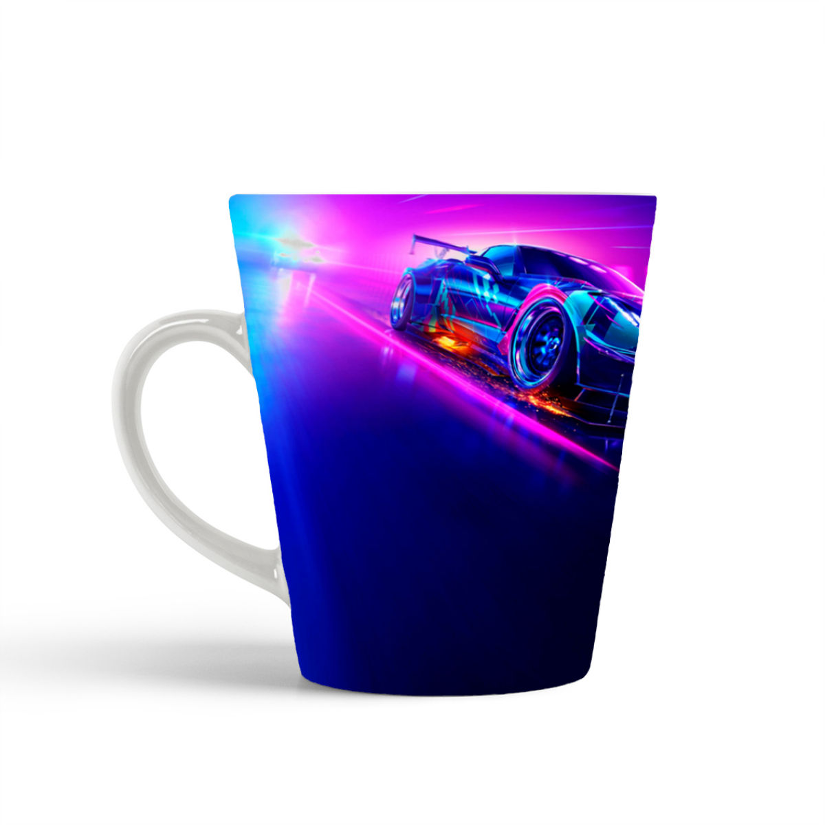 

Кружка-латте CoolPodarok Need for speed NFS Нед фор спид НФС (фиолетовый фон)
