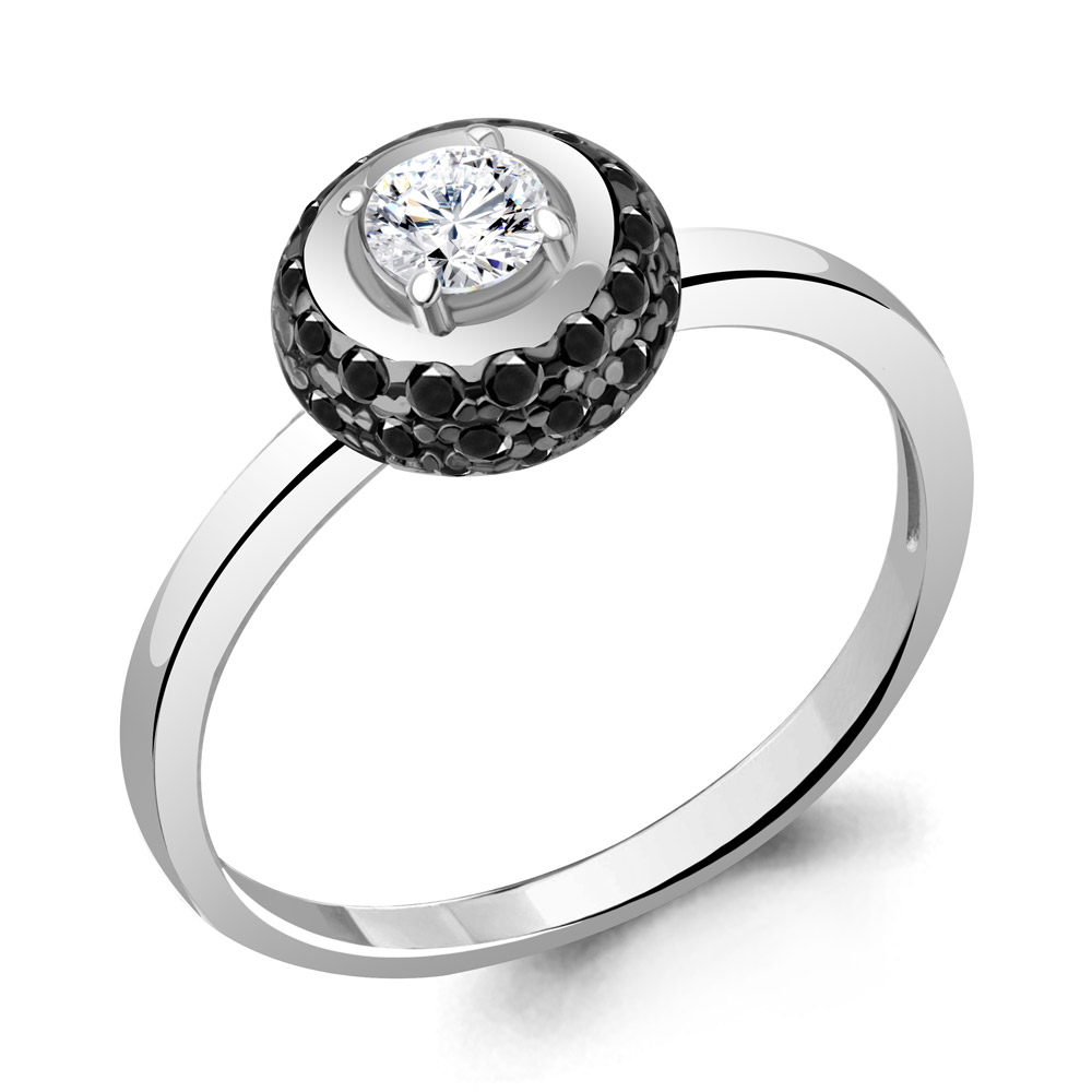 

Кольцо из серебра с фианитом Aquamarine Aquamarine 67331АЧ_925_р р. 16, 67331АЧ_925_р