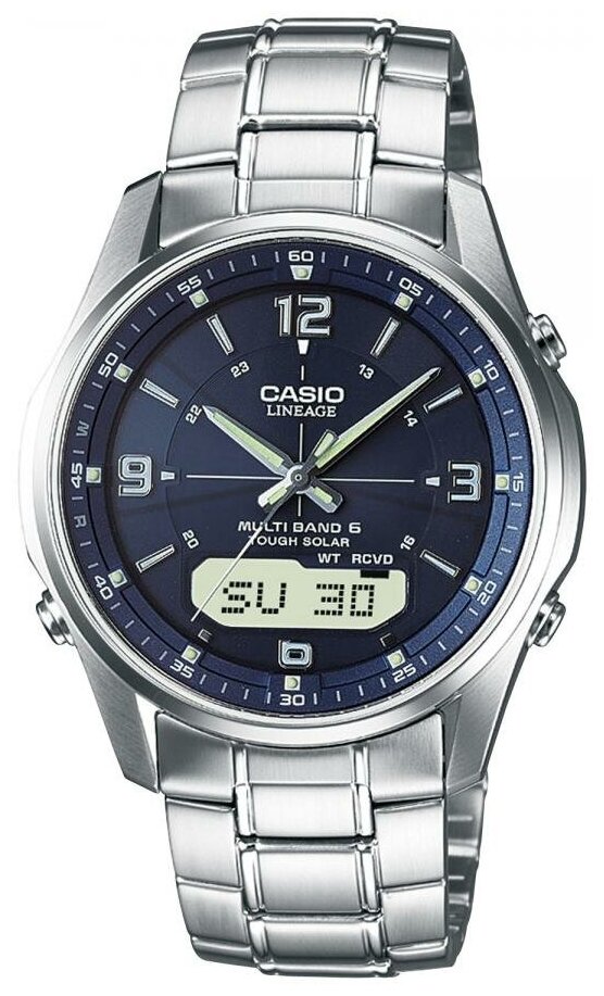 фото Наручные часы мужские casio lcw-m100dse-2a серебристые