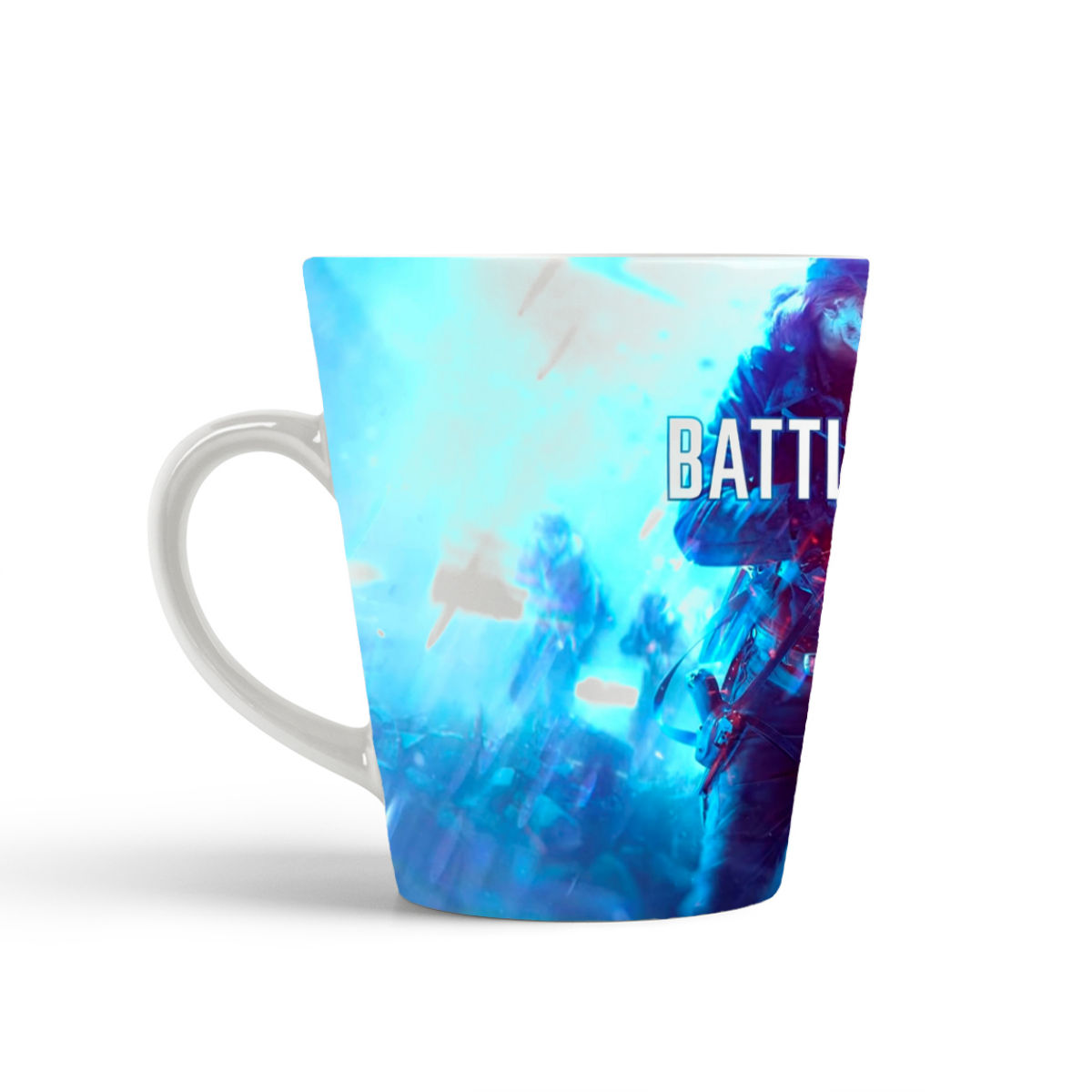 

Кружка-латте CoolPodarok Батла Бателфилд Battlefield (девушка и лого)
