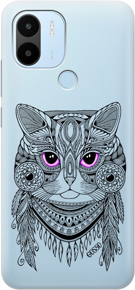 

Чехол на Xiaomi Redmi A1+ с 3D принтом "Grand Cat" прозрачный, Прозрачный;фиолетовый, 158135