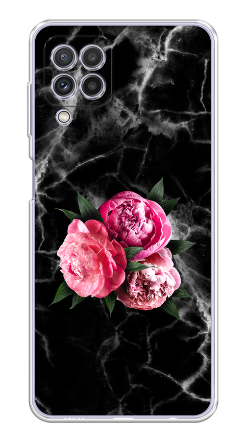 

Чехол на Samsung Galaxy A22/M22/M32 "Букет на черном мраморе", Черный;серый;розовый;зеленый;белый, 2103450-1