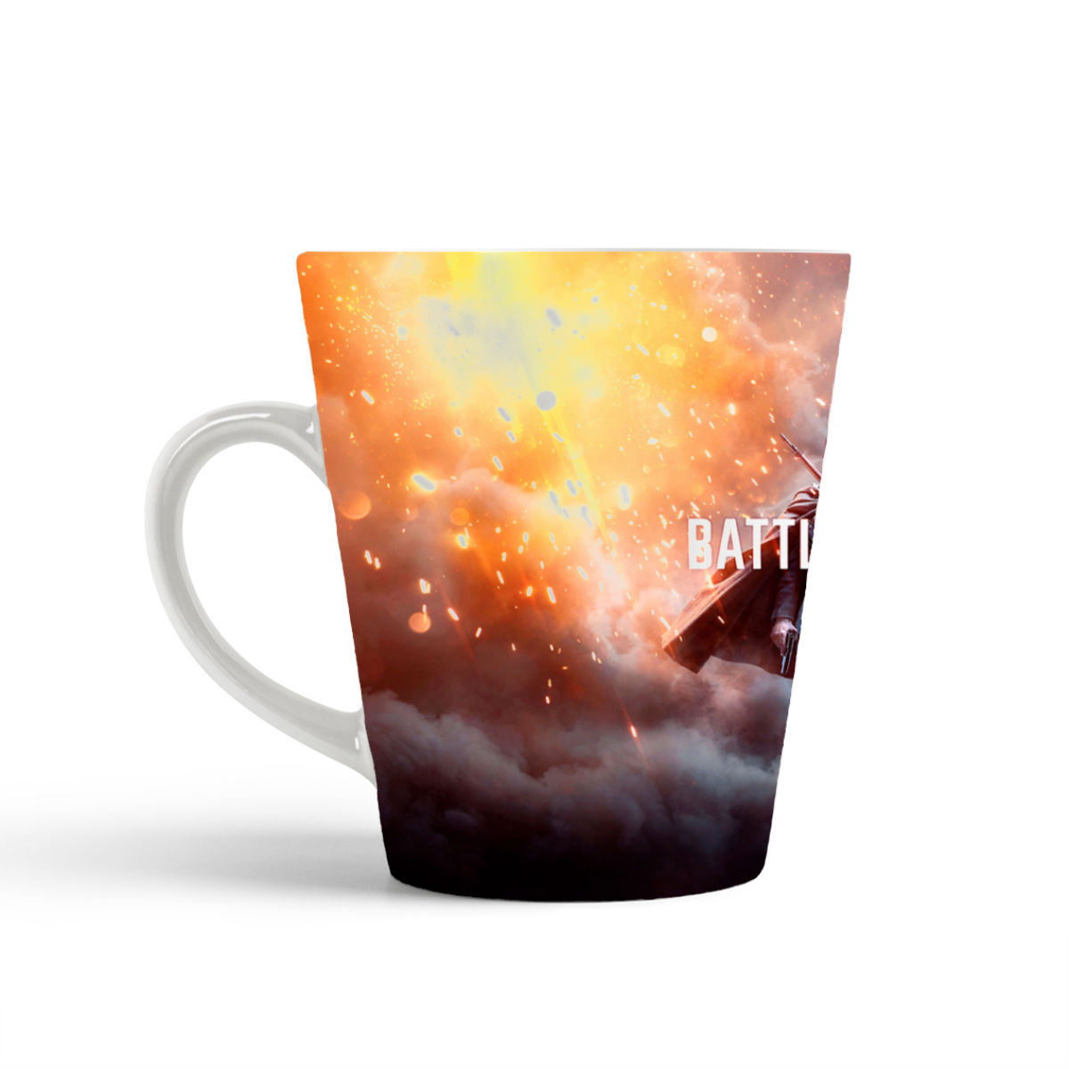 

Кружка-латте CoolPodarok Батла Бателфилд Battlefield (солдат и лого)