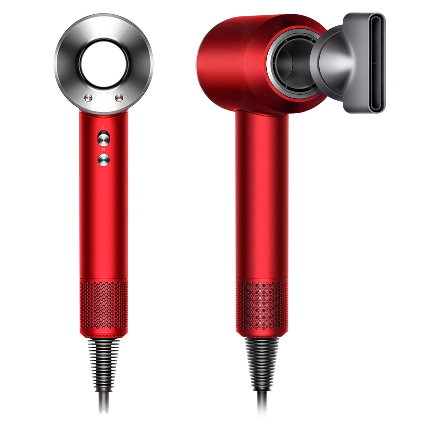 

Фен для волос Dyson HD08 Red/Nickel, серебристый, красный