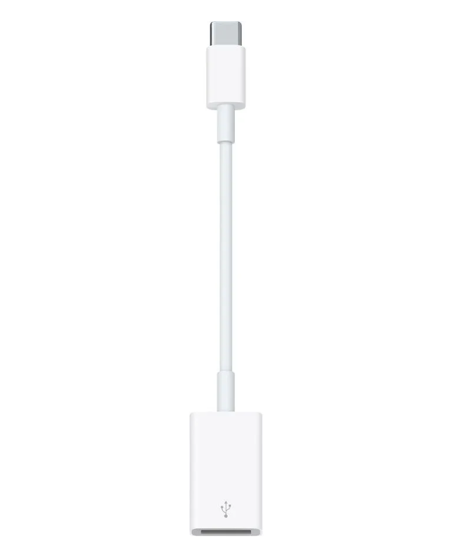 Переходник Apple A1632,  USB Type-C (m) -  USB (f),  0.11м,  MFI,  белый [mj1m2fe/a]