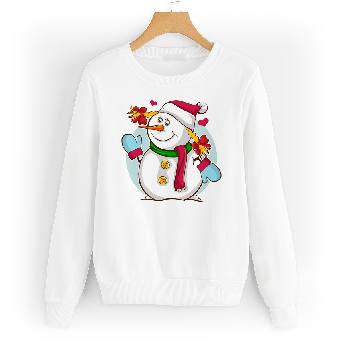 

Свитшот белый CoolPodarok Снеговик, W0113729