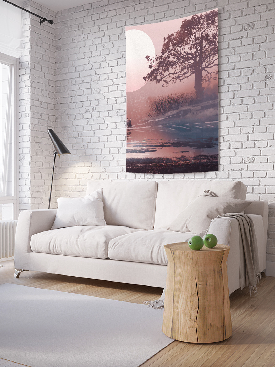 

Вертикальное фотопанно на стену JoyArty Прогулка у реки 100x150 см, Прогулка у реки