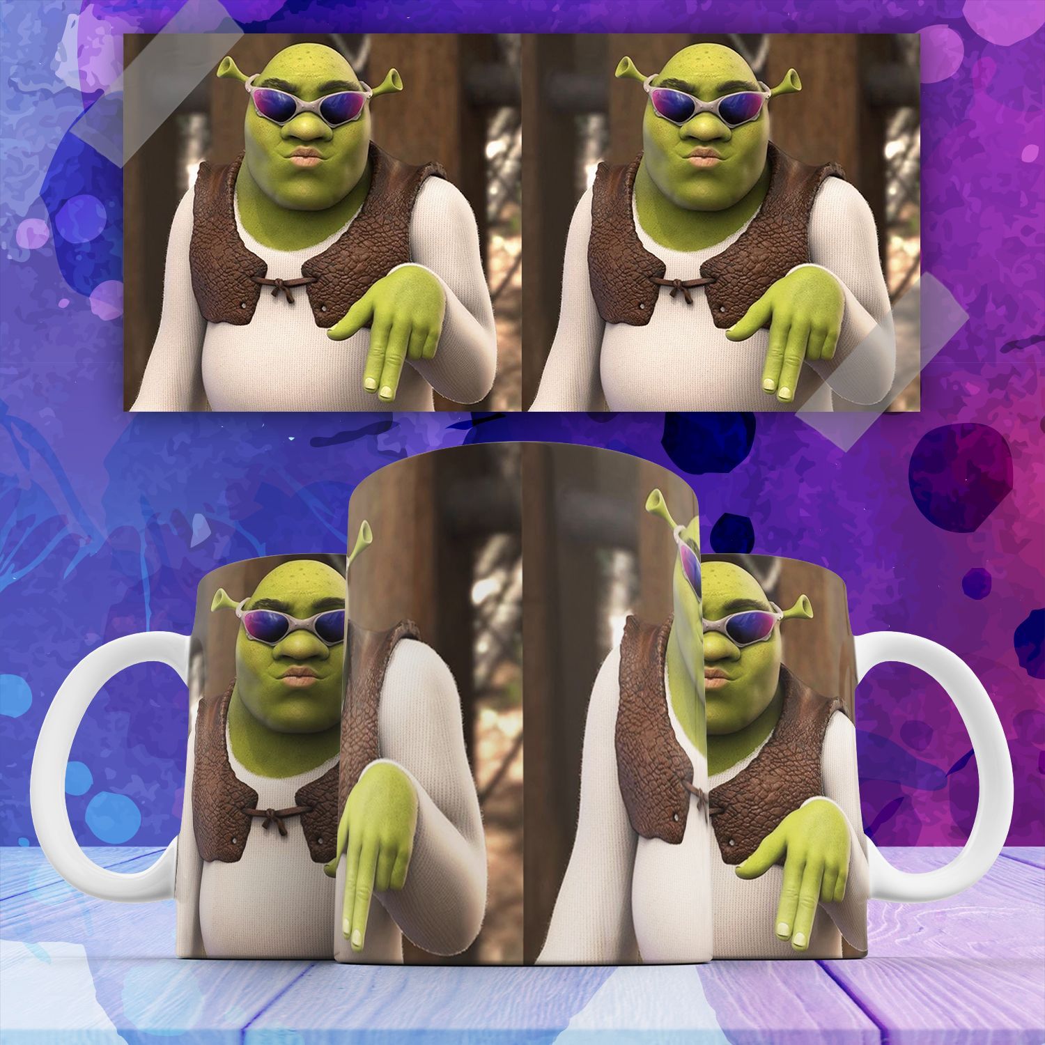 

Кружка с принтом Шрек Shrek, Кружка Шрек Shrek мультфильм , на подарок с принтом 330 мл