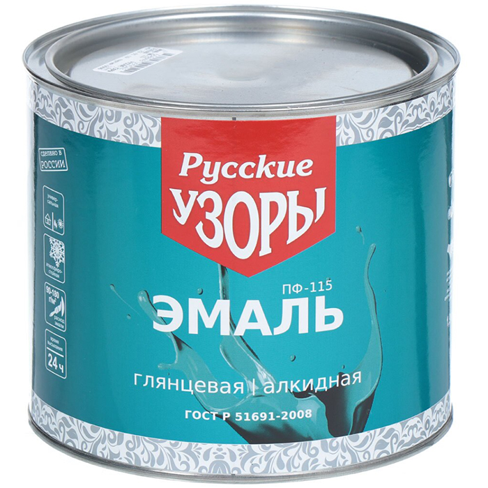 

Эмаль Русские узоры, ПФ-115, синяя, 1.9 кг