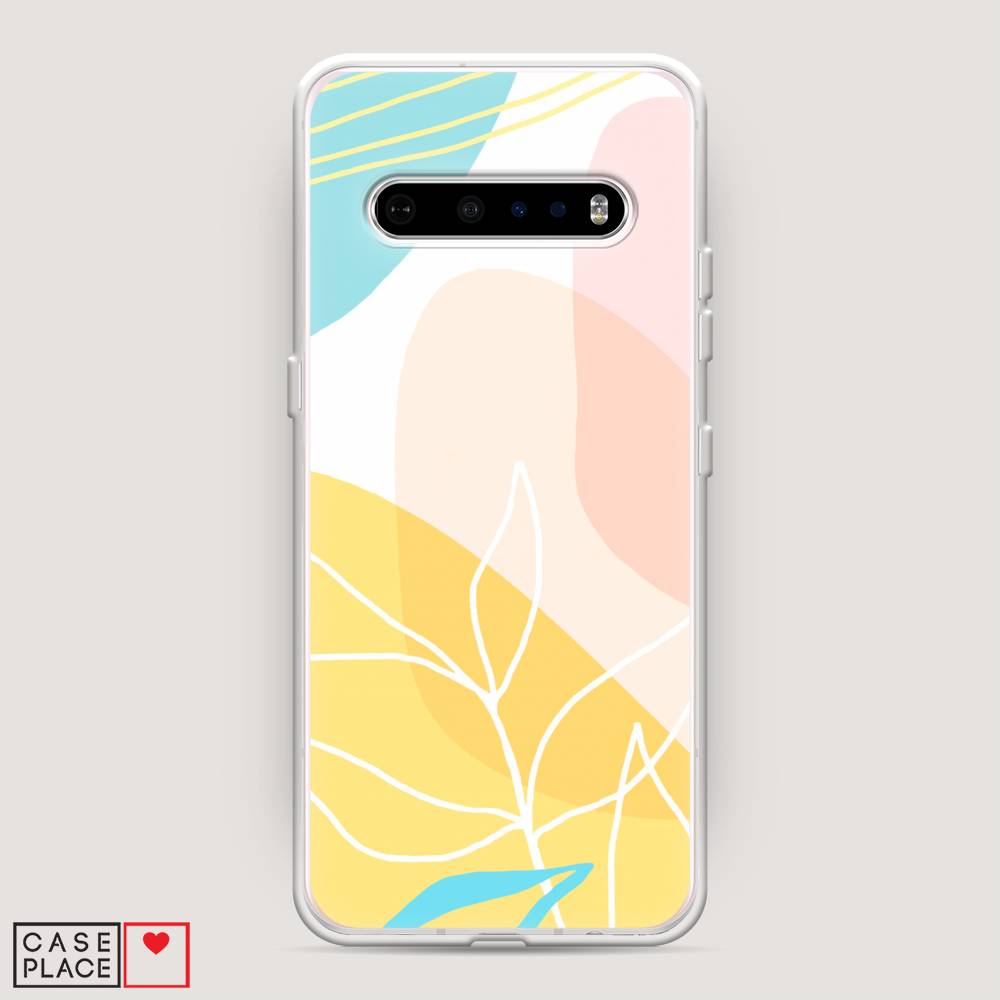 

Чехол Awog на LG V60 ThinQ 5G "Летнее настроение", Желтый;голубой;розовый, 84250-10