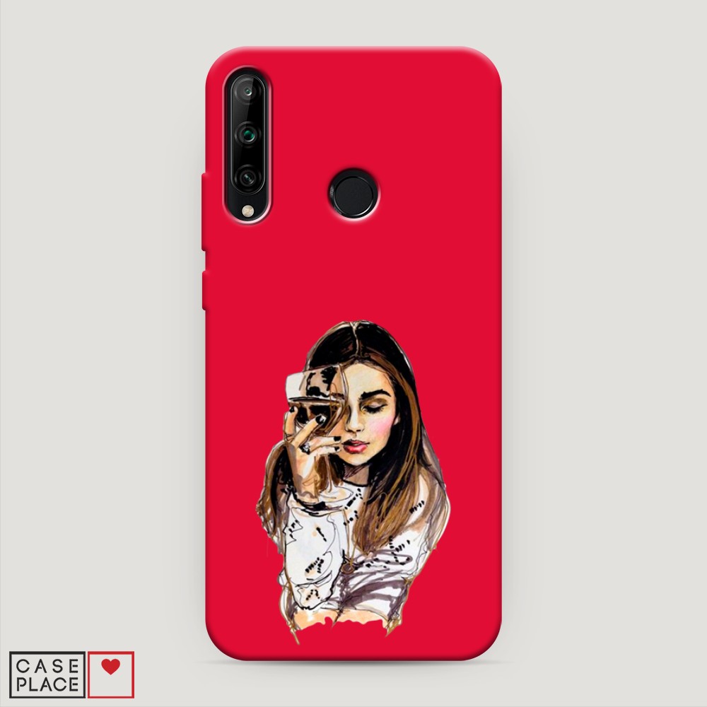 

Чехол Awog на Honor 9C "Девушка с бокалом", Разноцветный, 612553-1