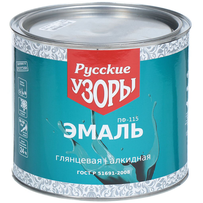 

Эмаль Русские узоры, ПФ-115, серая, 1.9 кг