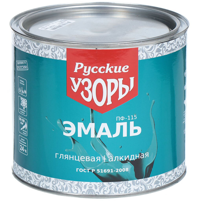 

Эмаль Русские узоры, ПФ-115, светло-голубая, 1.9 кг