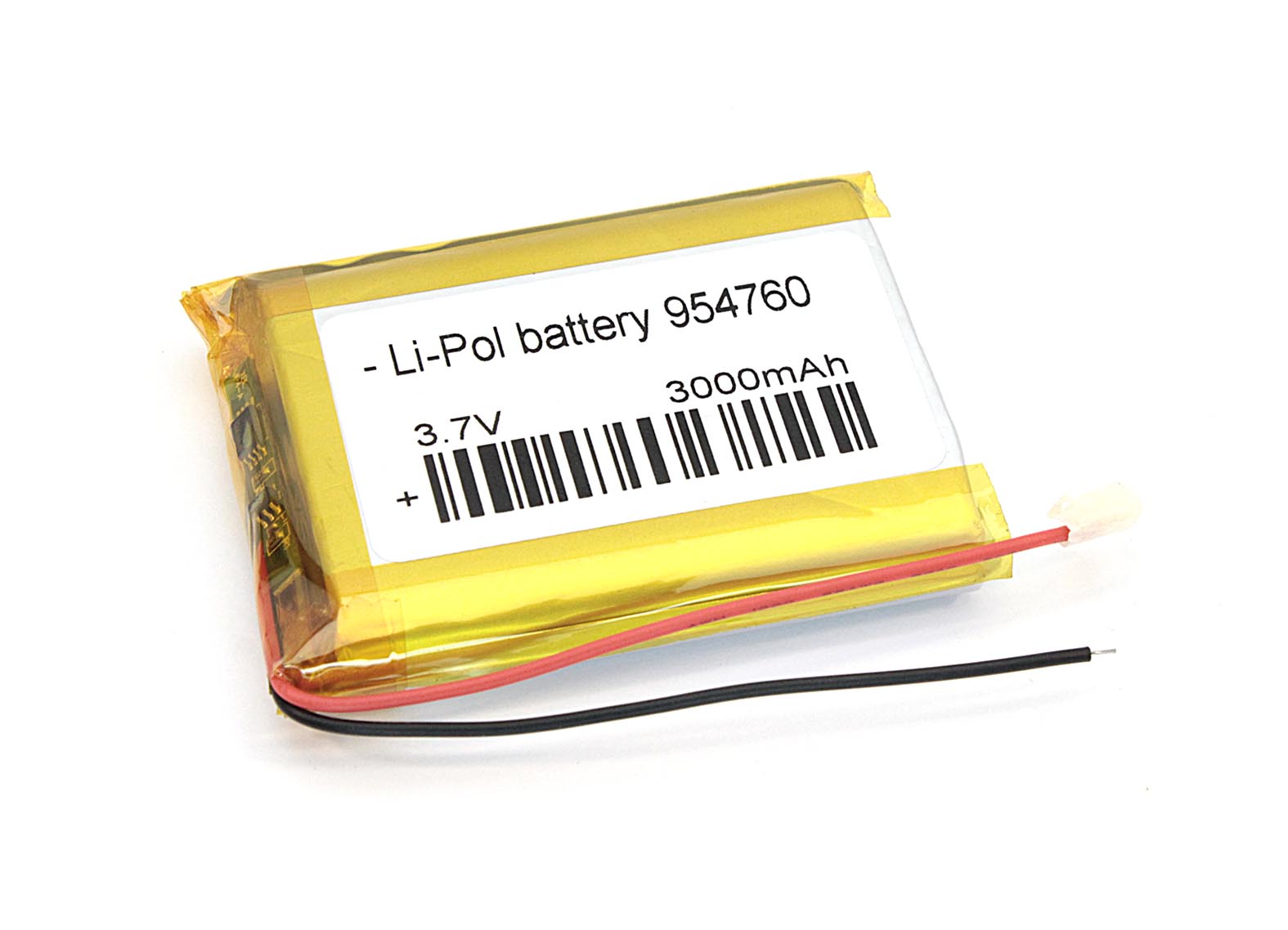 

Аккумуляторная батарея OEM Li-Pol 9.5*47*60мм 2pin 3.7V/3000mAh