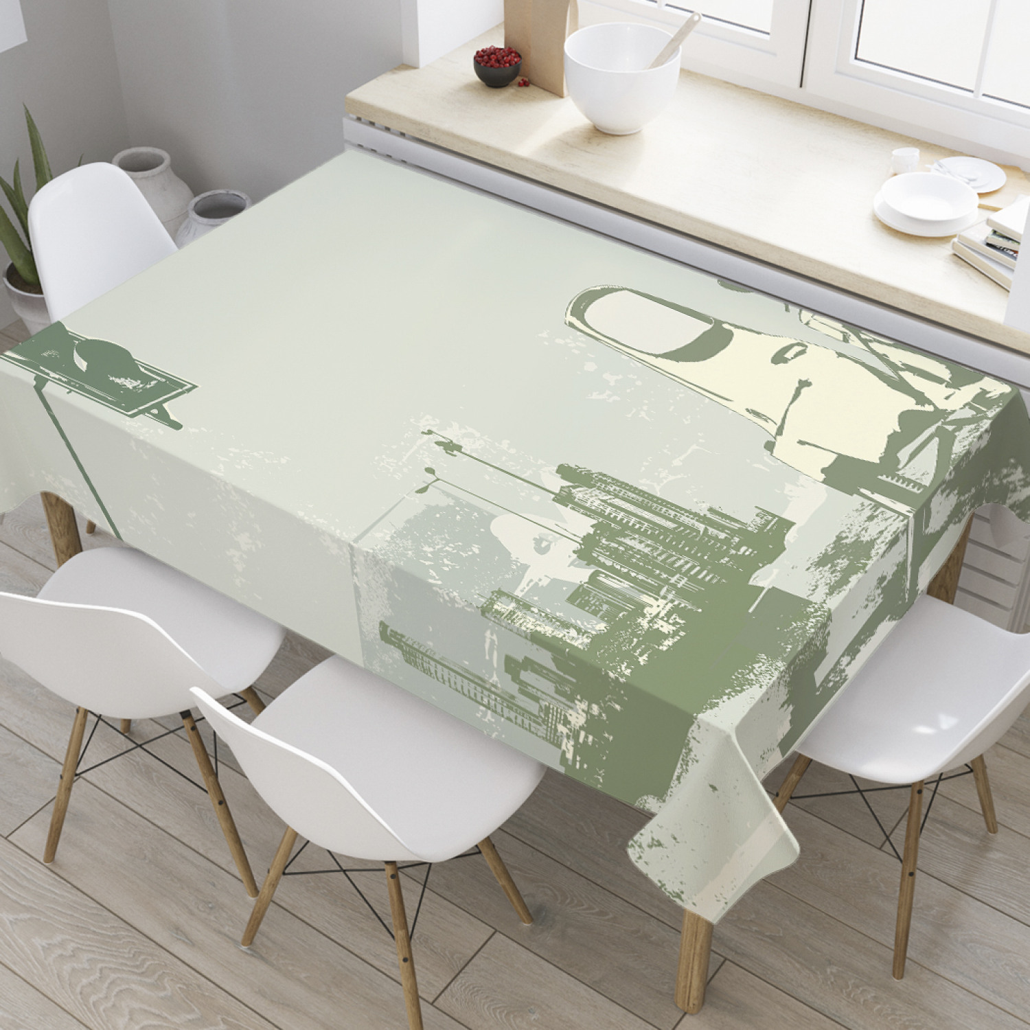 

Скатерть прямоугольная JoyArty "После покатушек" из оксфорда, 120x145 см, После покатушек