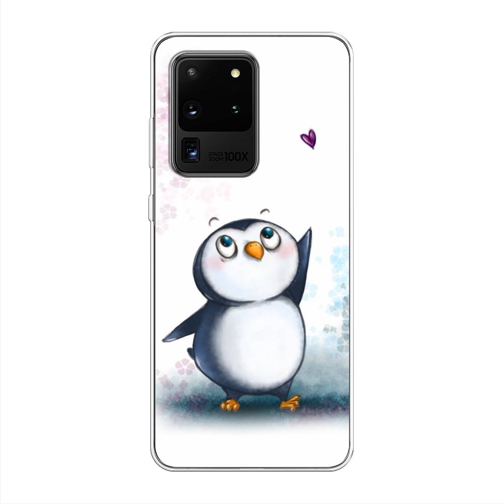 

Чехол Awog на Samsung Galaxy S20 Ultra "Пингвин и сердечко", Разноцветный, 29450-1