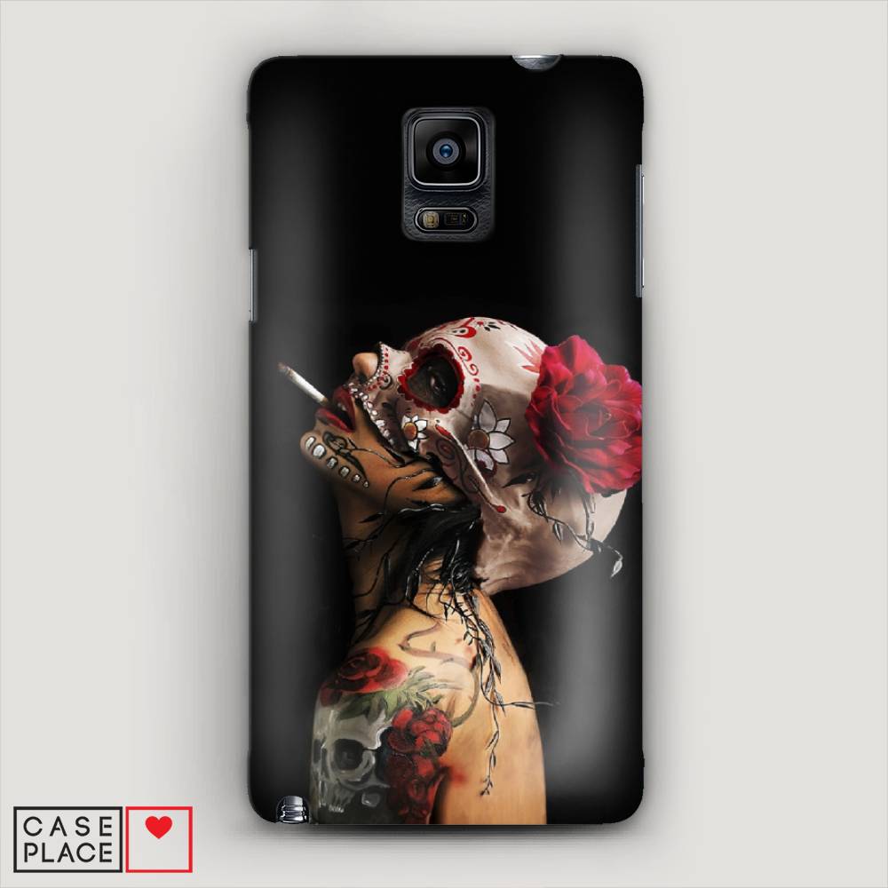 

Чехол Awog "Девушка с черепом" для Samsung Galaxy Note 4, 23420-7