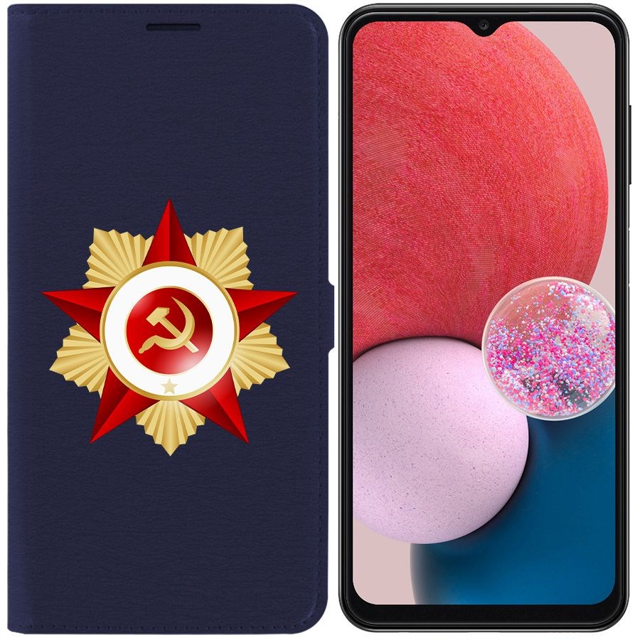 Чехол-книжка Eco Book для Samsung Galaxy A13 (A135) Красная Звезда