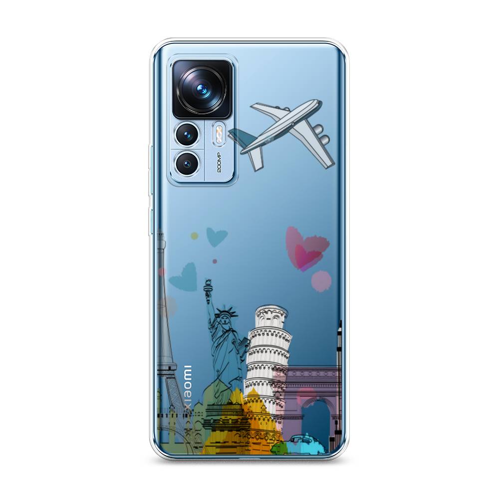 

Чехол Awog на Xiaomi 12T / Сяоми 12T "Самолет путешествий", Желтый