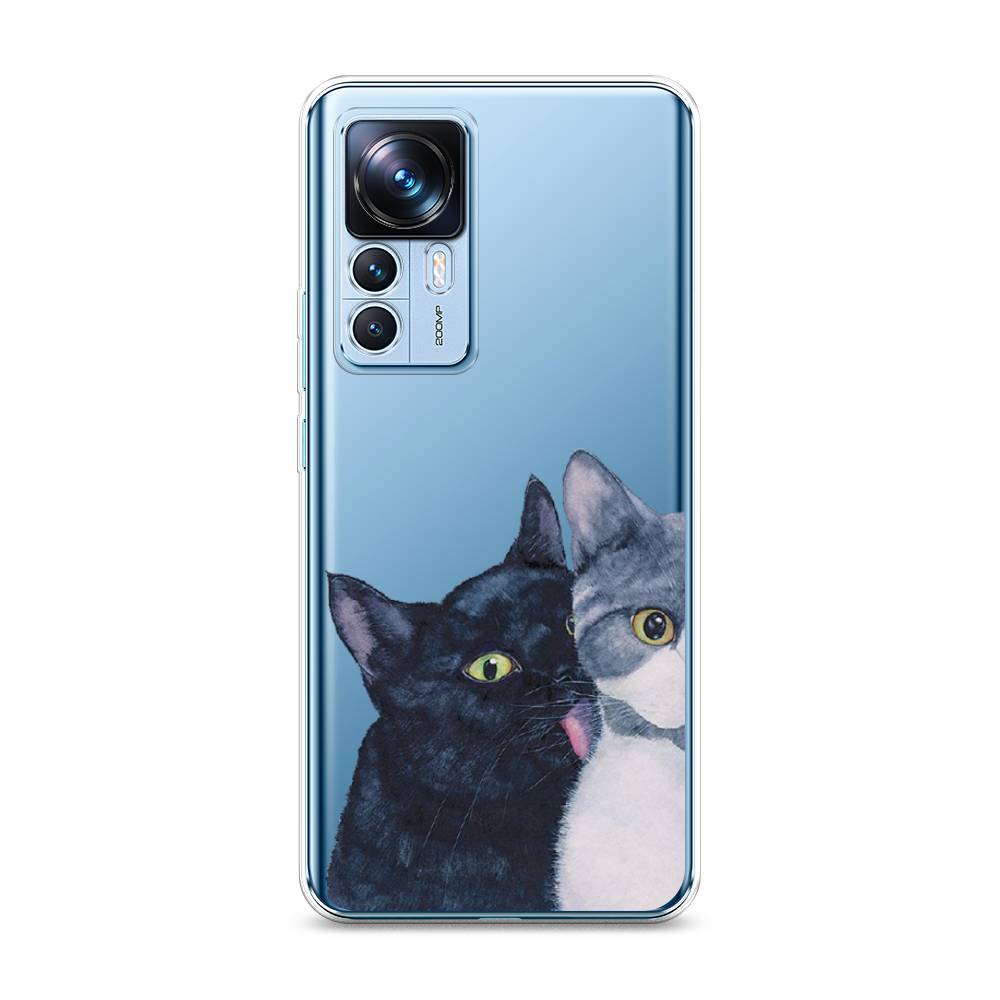 

Чехол Awog на Xiaomi 12T / Сяоми 12T "Кошачья любовь", Синий