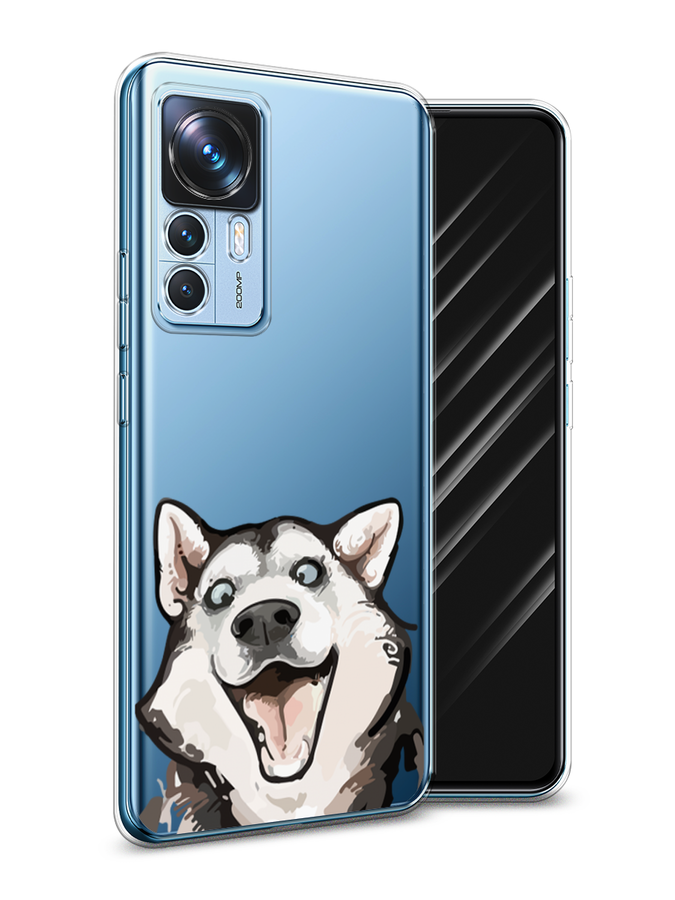 

Чехол Awog на Xiaomi 12T / Сяоми 12T "Радостный хаски", Белый;голубой;черный