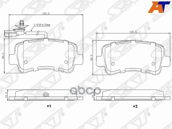 

Колодки тормозные зад renault master iii 10-/nissan nv400 11-/opel movano 10-