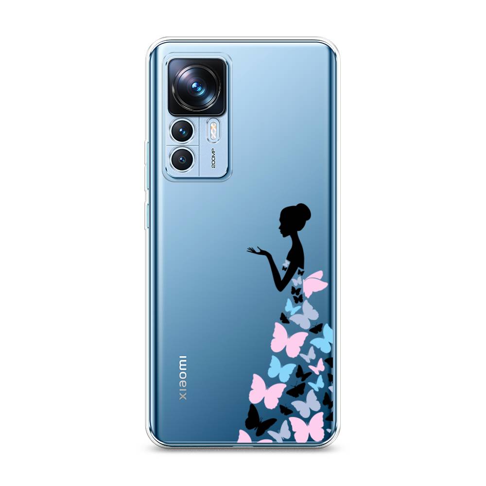 

Чехол Awog на Xiaomi 12T / Сяоми 12T "Платье из бабочек", Белый;розовый