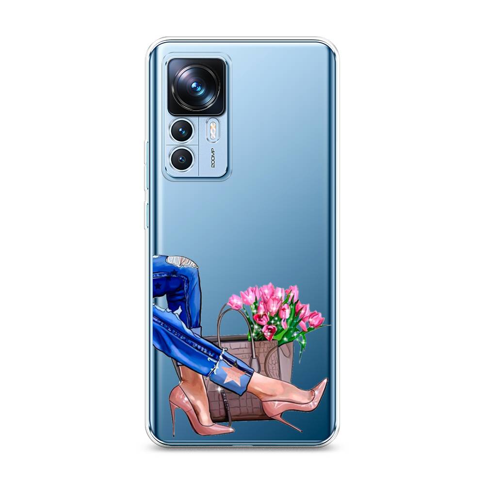 

Чехол Awog на Xiaomi 12T / Сяоми 12T "Каблучки", Голубой;коричневый;розовый