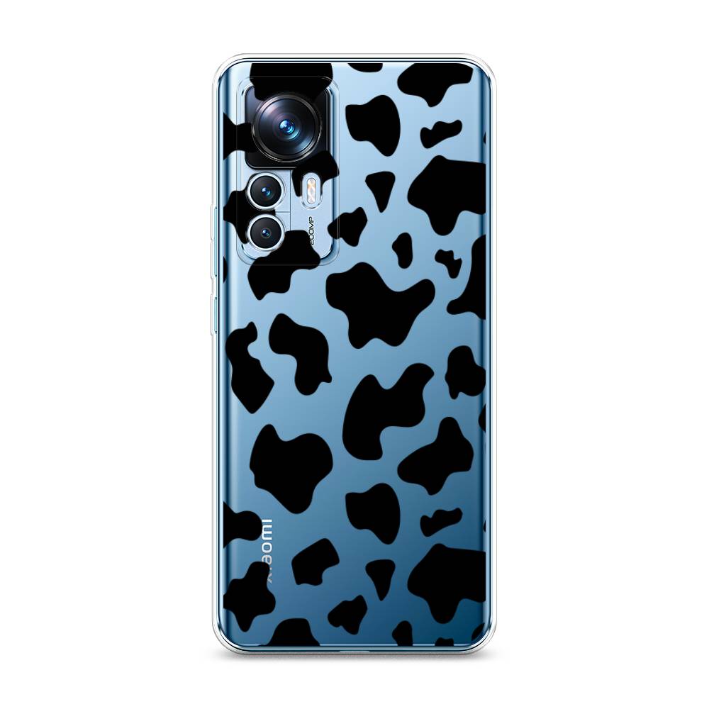 

Чехол Awog на Xiaomi 12T / Сяоми 12T "Пятна коровы черные", Черный