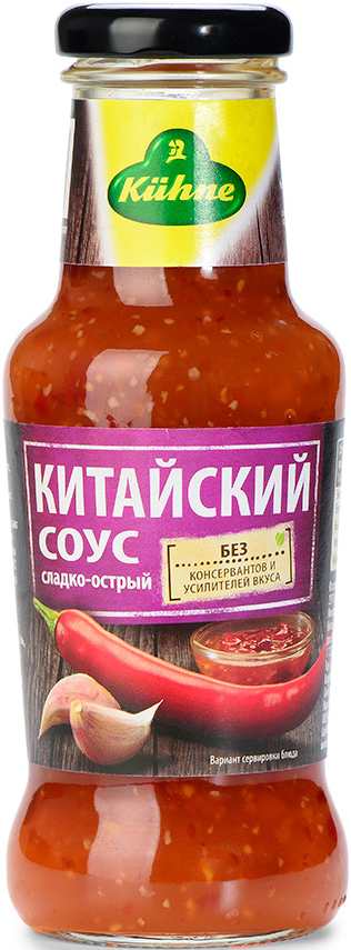 Соус Kuhne Spicy sauce china сладко-острый, Китайский, 250 мл