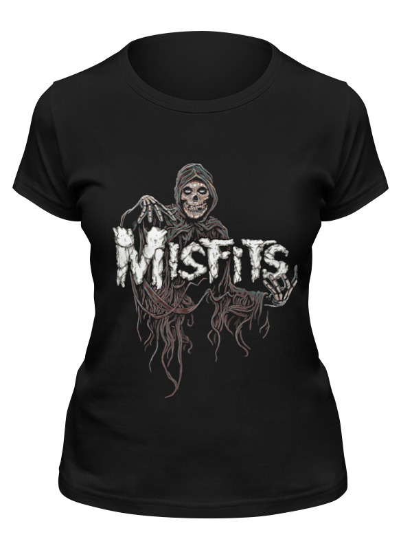 

Футболка женская Printio Misfits band черная L, Черный, Misfits band
