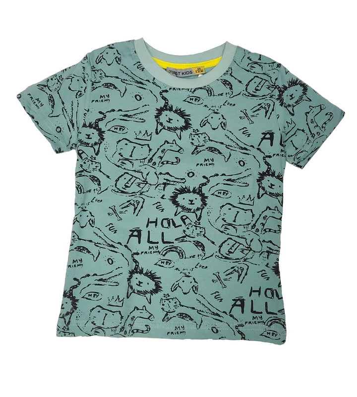 

Футболка детская First Kids 1972, зеленый, 86, 1972