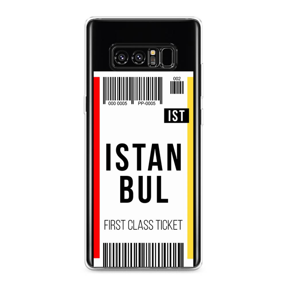 

Чехол на Samsung Galaxy Note 8 "Билет в Стамбул", Белый;черный;красный, 25250-6
