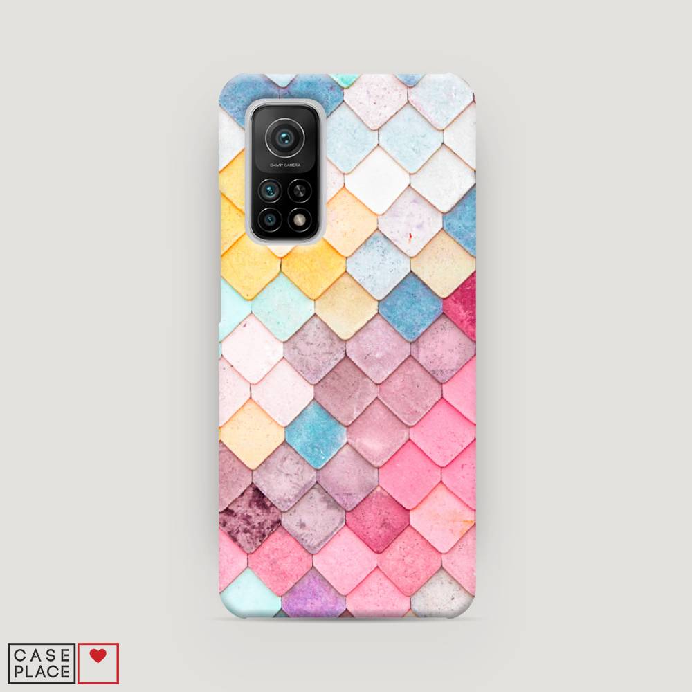 

Пластиковый чехол "Нежные ромбики" на Xiaomi Mi 10T, 39320-3