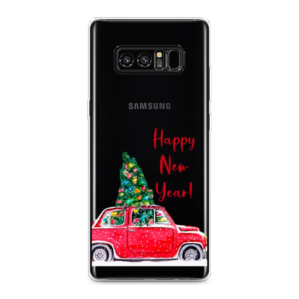 

Чехол на Samsung Galaxy Note 8 "Happy New Year", Красный;зеленый, 25250-5