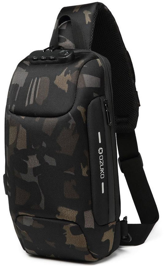 

Рюкзак мужской OZUKO 9223 camo, 34х17х8 см, 9223