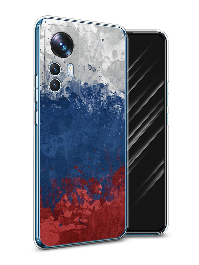 

Чехол Awog на Xiaomi 12T / Сяоми 12T "Флаг России неровный", Белый;синий;красный