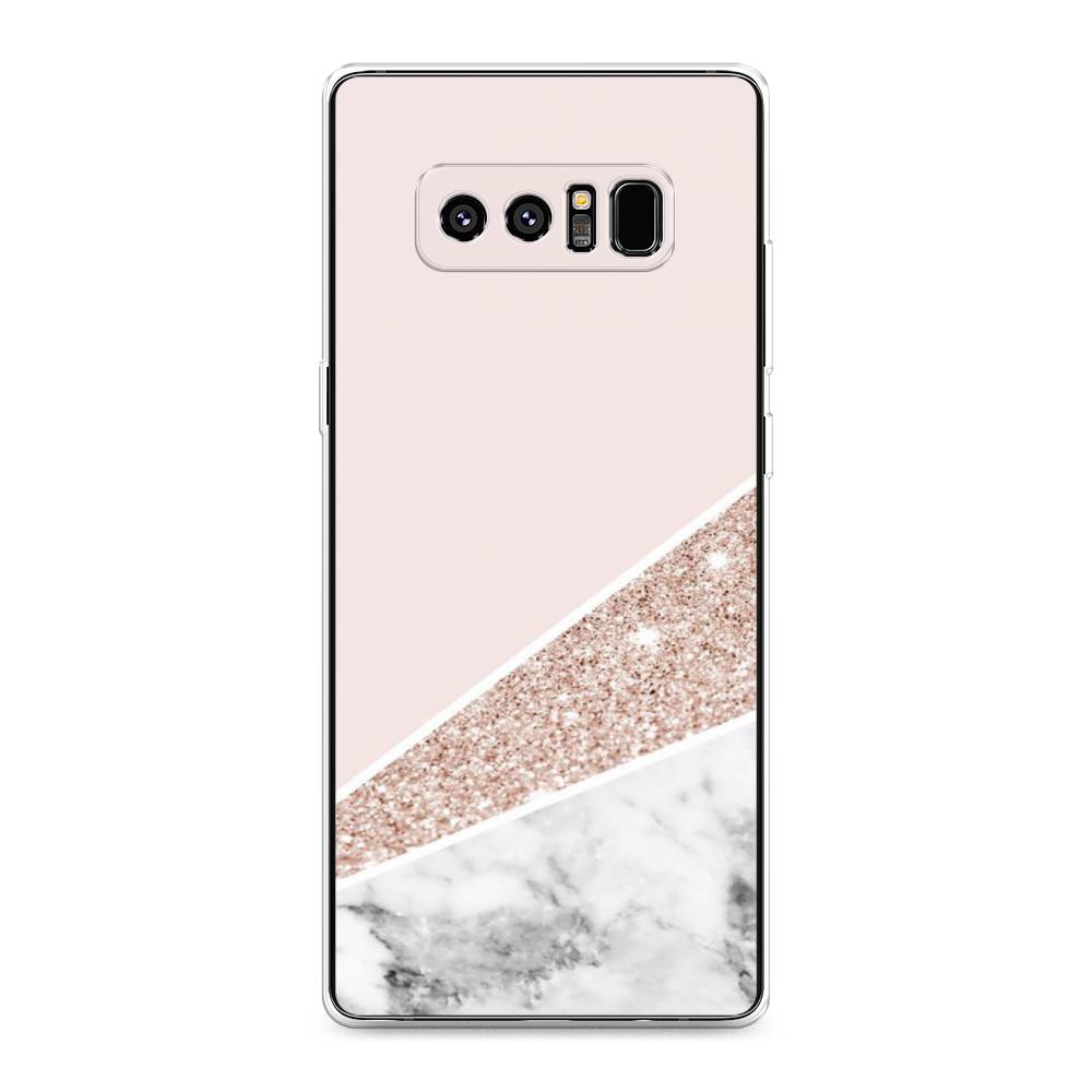 

Чехол на Samsung Galaxy Note 8 "Блестящий розовый мрамор", 25250-3