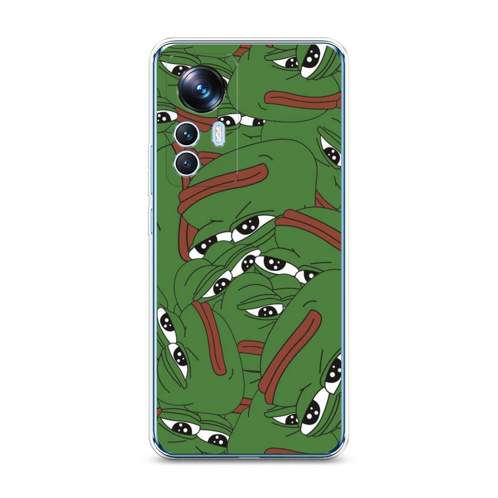

Чехол Awog на Xiaomi 12T / Сяоми 12T "Печальный frog", Зеленый;белый
