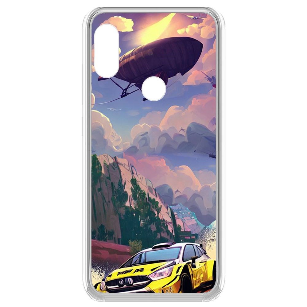 

Чехол-накладка Krutoff Clear Case Гонка для Xiaomi Redmi Note 6 Pro
