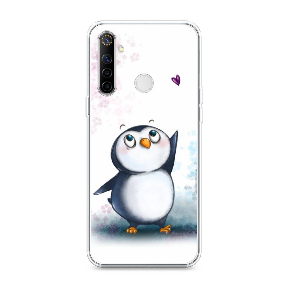 

Чехол Awog на Realme 6i "Пингвин и сердечко", Разноцветный, 252950-1