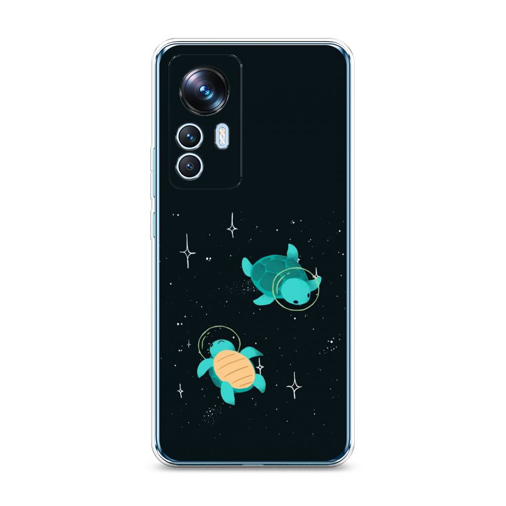 

Чехол Awog на Xiaomi 12T / Сяоми 12T "Черепашки космонавты", Черный;синий