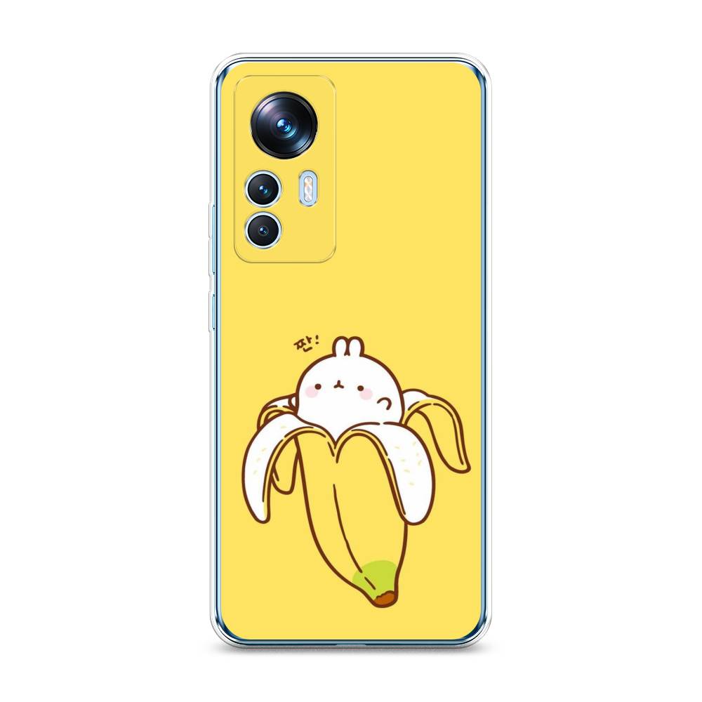 

Чехол Awog на Xiaomi 12T / Сяоми 12T "Зайчик-бананчик", Желтый;белый