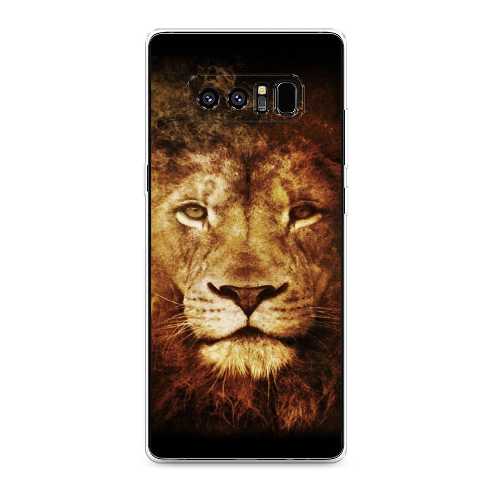 

Чехол на Samsung Galaxy Note 8 "Лев", Черный;коричневый;желтый, 25250-6