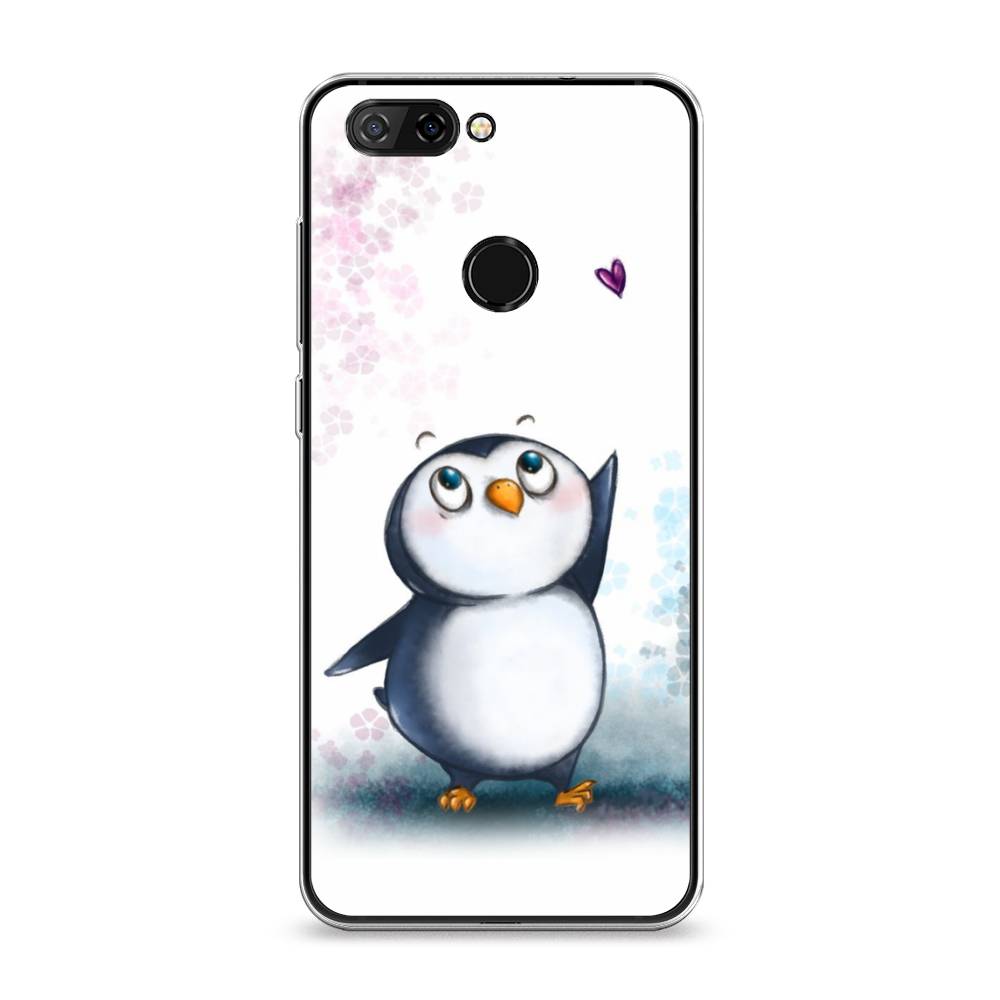 

Чехол Awog на ZTE Blade V9 / ЗТЕ Блэйд V9 "Пингвин и сердечко", Разноцветный, 132450-1