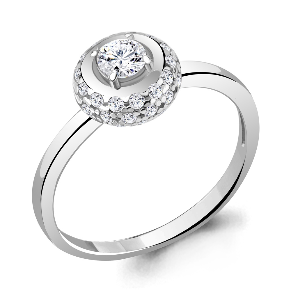 

Кольцо из серебра с фианитом Aquamarine Aquamarine 67331А_925_р р. 18,5, 67331А_925_р