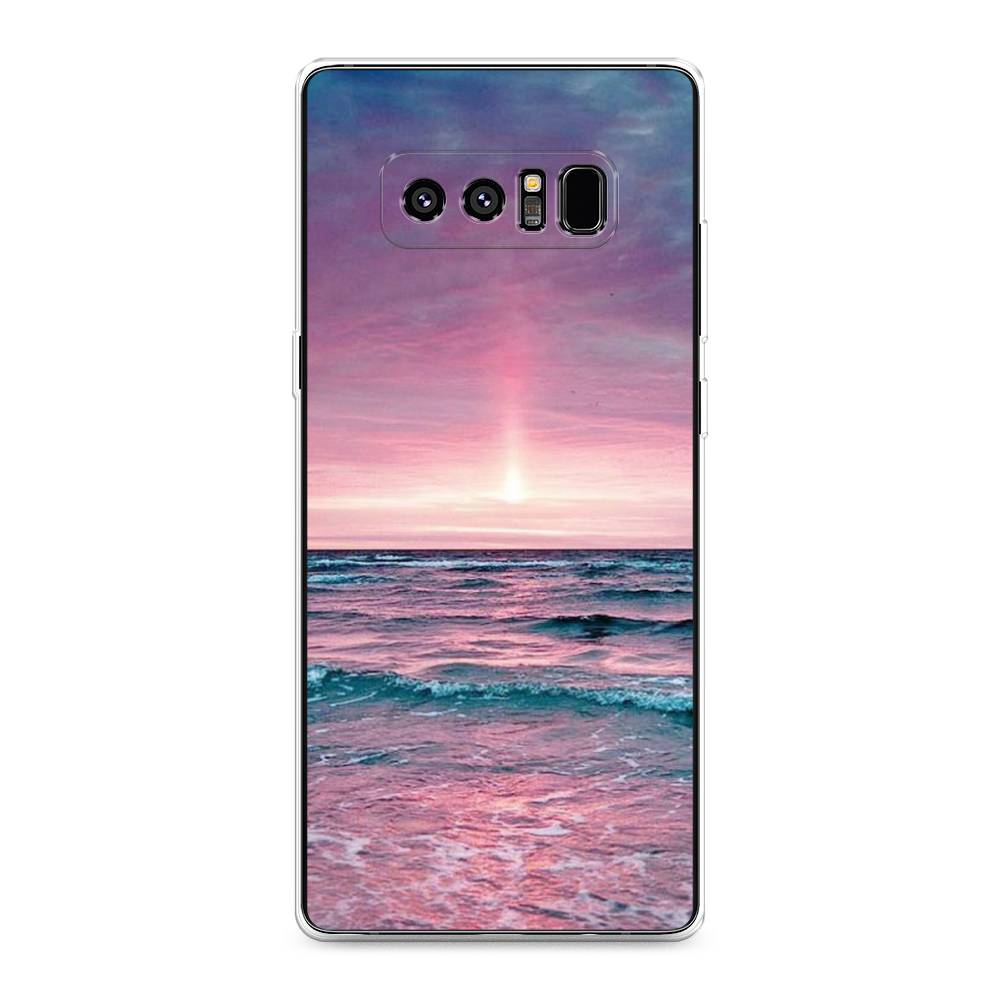

Чехол на Samsung Galaxy Note 8 "Восход 3", Розовый;голубой, 25250-2