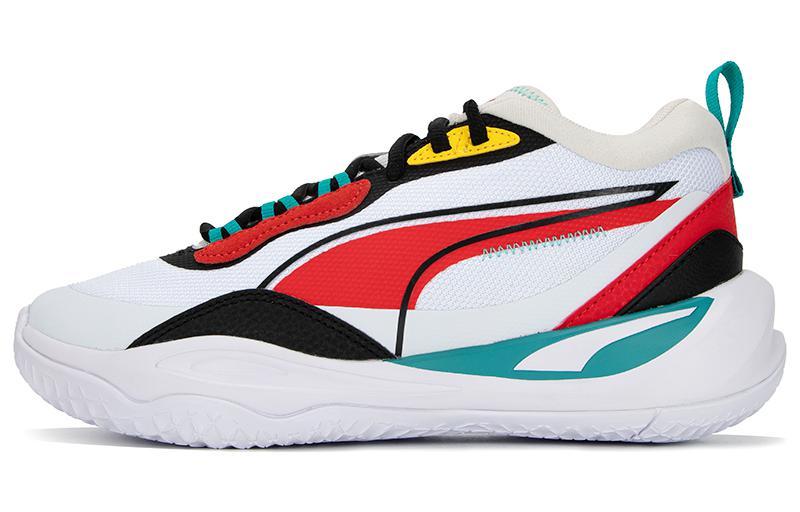 

Кроссовки унисекс Puma Playmaker белые 35.5 EU, Белый, Playmaker
