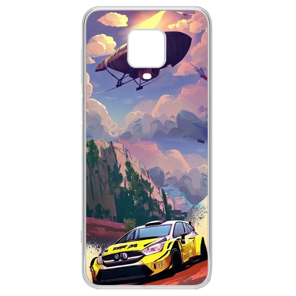 

Чехол-накладка Krutoff Clear Case Гонка для Xiaomi Redmi Note 9S